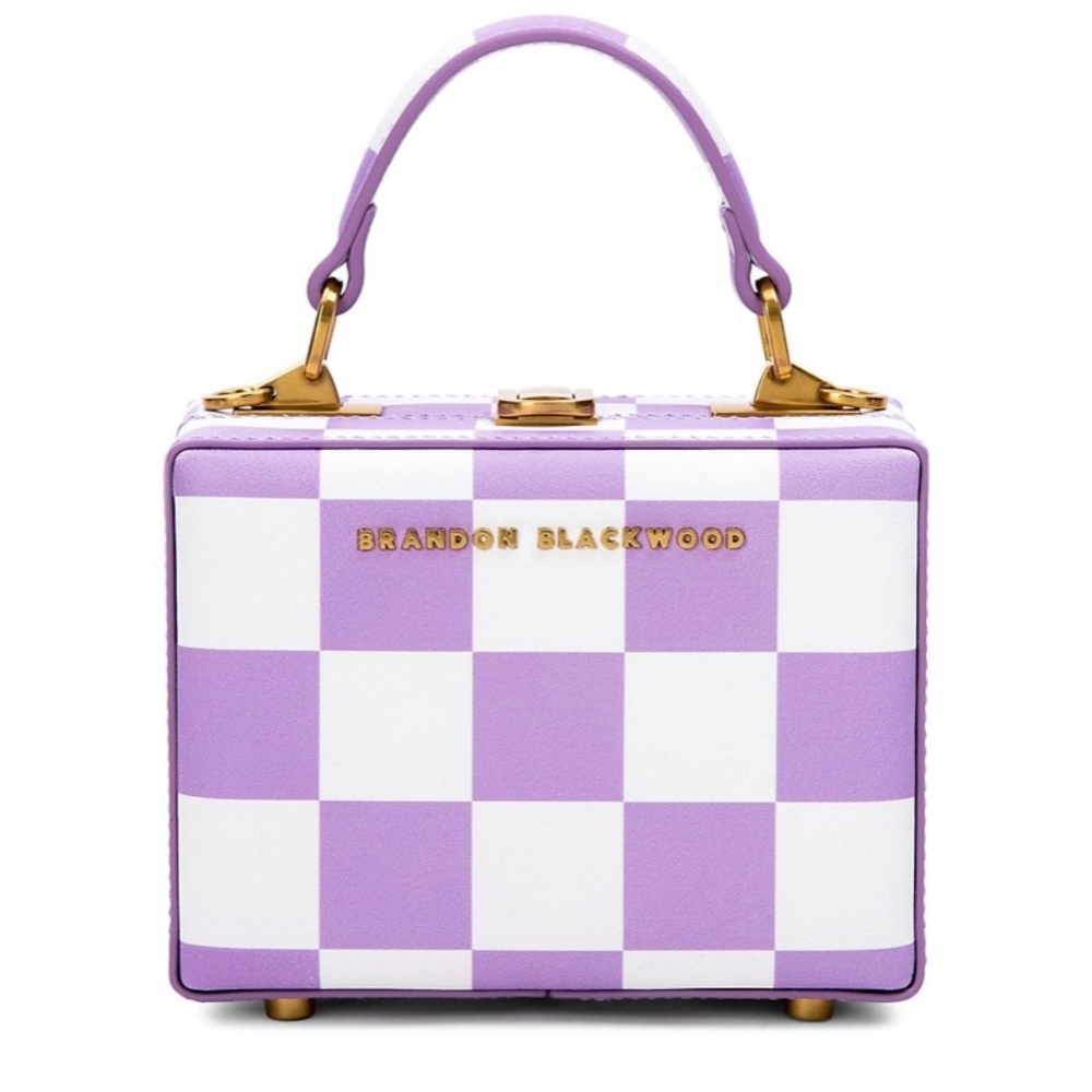 COPY - Brandon Blackwood Mini Kendrick Check-Print Box Bag